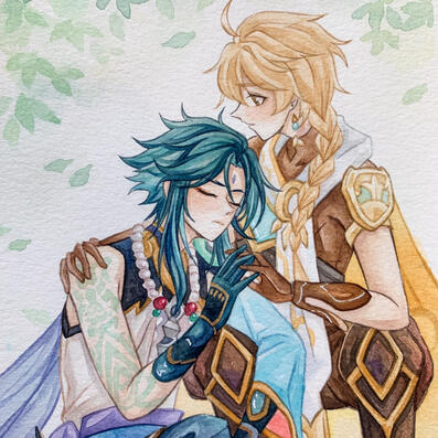 Thigh up 2 people sample