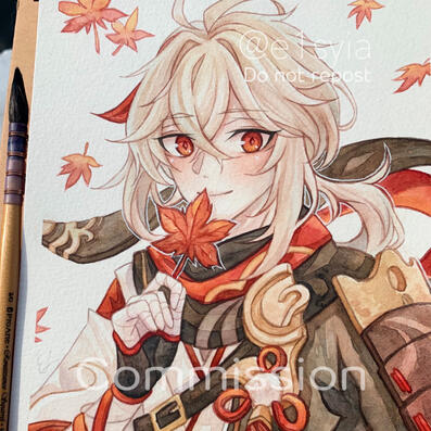 Waist up commission sample